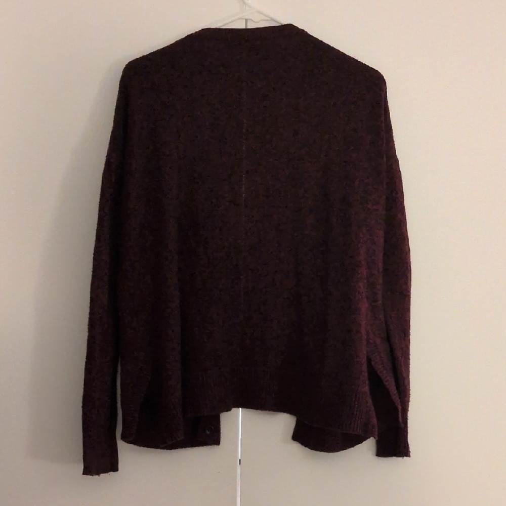 Madewell Deep Burgundy Cardigan Sweater - Picture 3 of 6